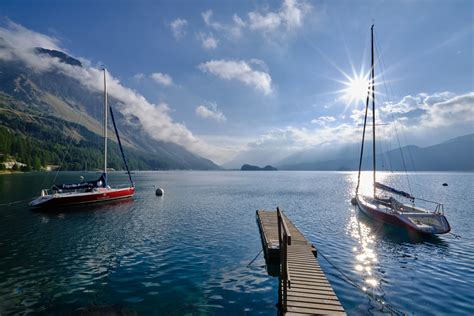 Lake Sils Switzerland Engading Graub Nden Swisshead Flickr