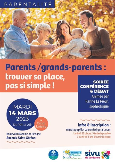 Conférence Parents grands parents trouver sa place pas si simple