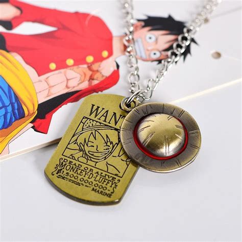 Jual Kalung Luffy Wanted List Merah Anime Manga One Piece Bracelet