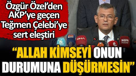 Akp Ye Kat Lan Mehmet Ali Elebi Ye Chp Li Zg R Zel Ok Sert S Zlerle