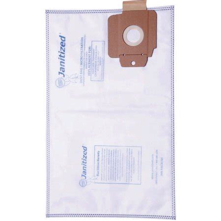 Janitized Vacuum Bags Ply Micro Filter Pk Jan Kacb Zoro