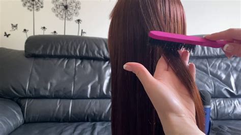 🟠 Asmr ~ Relaxing Hair Play ~ Hair Brushing ~ Hair Separating ~ Tingly