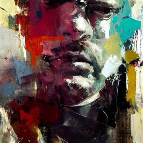 Portrait By Adrian Ghenie Painted Oil Paint Stable Diffusion