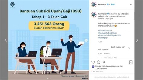 Pemerintah Berikan Bantuan Subsidi Upah Untuk Pekerja Yang Memiliki