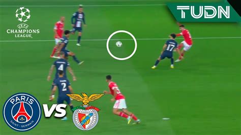 Le falla la puntería Silva cerca PSG 0 0 Benfica UEFA Champions