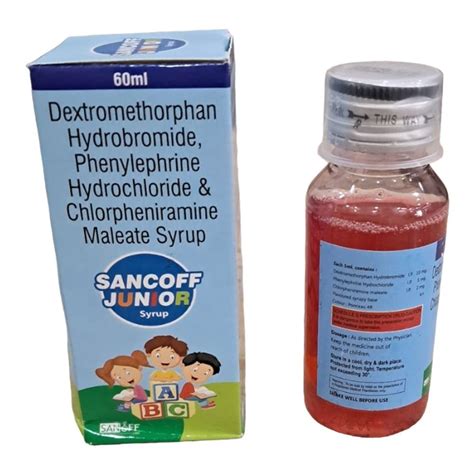 60ml Dextromethorphan HBR Phenylephrine HCL And Chlopheniramine