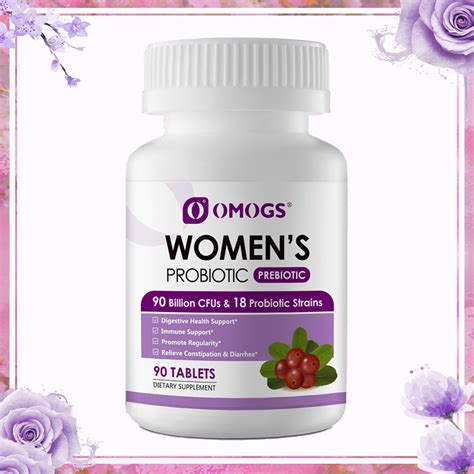 Omogs Authentic Probiotics For Women Healthsupplement 3 Prebiotics 90