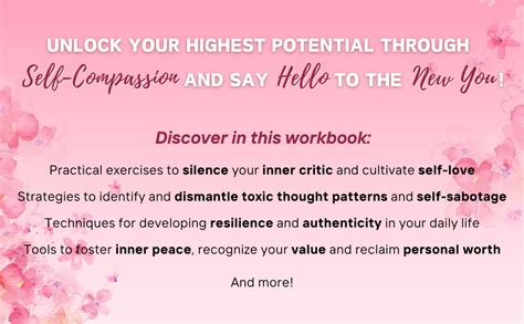 Self Compassion Workbook For Women Self Love And Mental