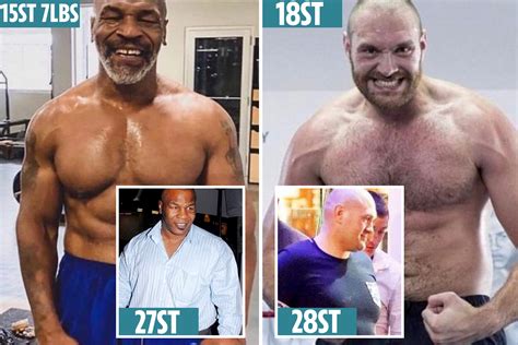 Tyson Fury Shows Off His And Mike Tyson S Incredible Body Transformations After Shedding Almost