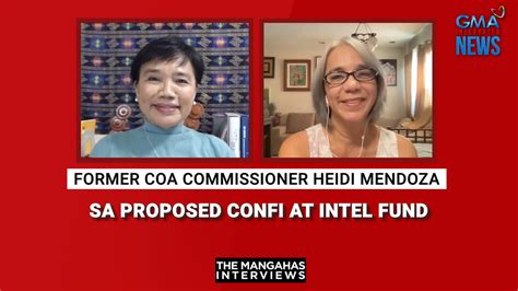 Former COA Commissioner Heidi Mendoza Sa Proposed Confi At Intel Fund