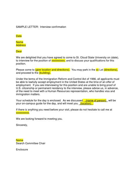 What Is A Confirmation Letter Free Sample Example And Format