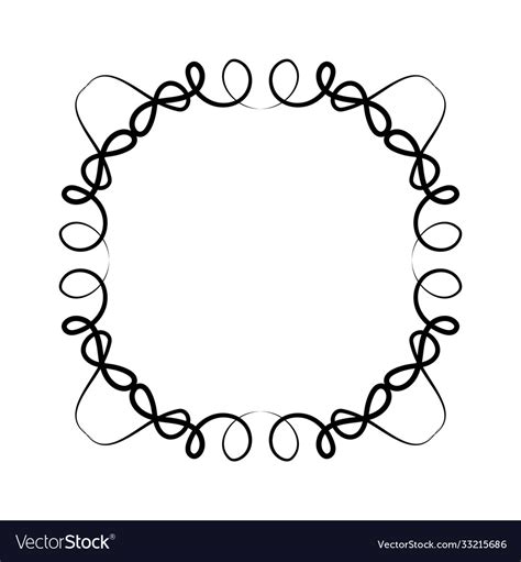 Black Ornament Frame Design Royalty Free Vector Image