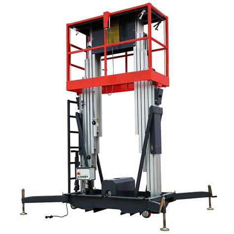 M Electric Aluminum Alloy Ladder Lift Two Persons To Maintenance