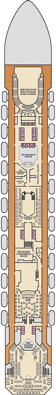 Carnival Splendor Deck plan & cabin plan