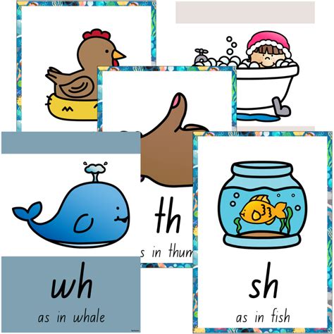 Digraph Posters Ocean Wonderland Top Teacher