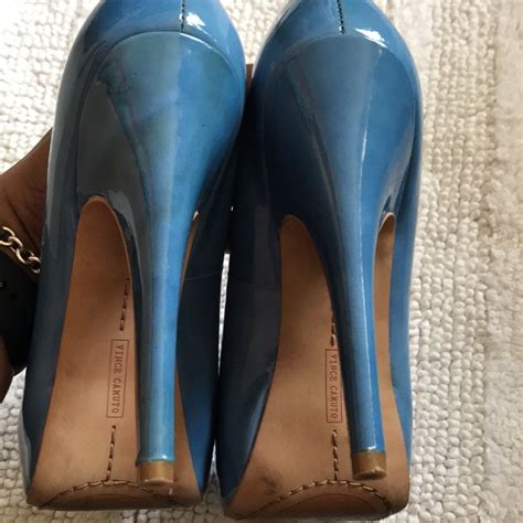 Vince Camuto Patent Leather Platform Heels Gem