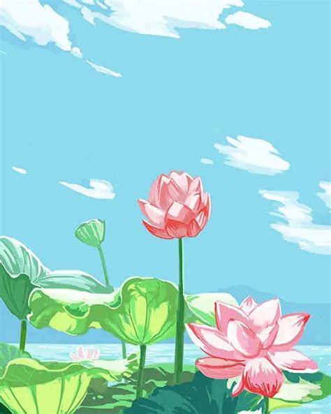 Lotus In A Pond Diamond Painting Painting | Diamond Painting Kits