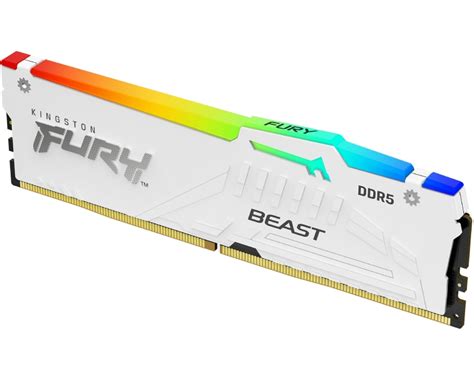 KINGSTON DIMM DDR5 32GB 5200MT S KF552C40BWA 32 Fury Beast RGB White XMP