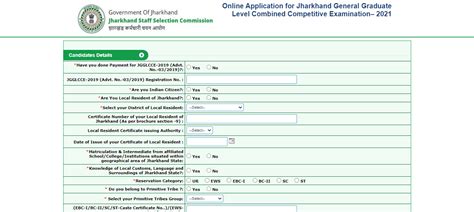 2022 Jssc Cgl Apply Online Official Website