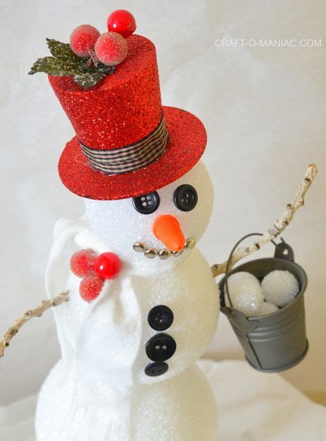 Frosty the Foam Ball Snowman - 700 N COTTAGE | Snowman crafts, Crafts ...