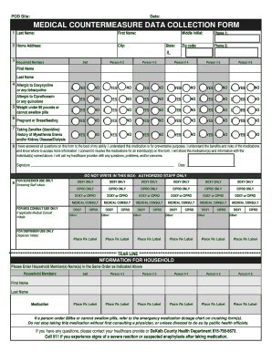 Fillable Online Dekalbcounty Medical Countermeasure Data Collection