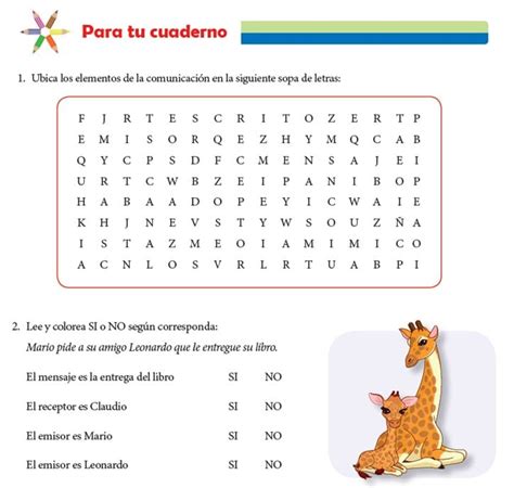 Ficha De La Comunicaci N Para Segundo De Primaria The Best