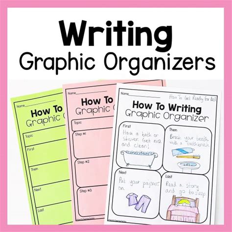 Writing Graphic Organizers Print & Digital