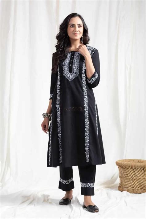 Buy Graceful BPR55 Jannat Cotton Slub Kurta Pant Set Online Kessa