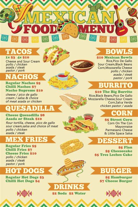 mexican food truck menu - For Great Podcast Miniaturas