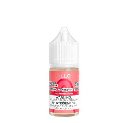 Strawberry Salt By Allo 21 99 Salk Street Vapor Shoppes