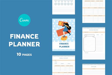 Simple Finance Planner Canva Planner Template