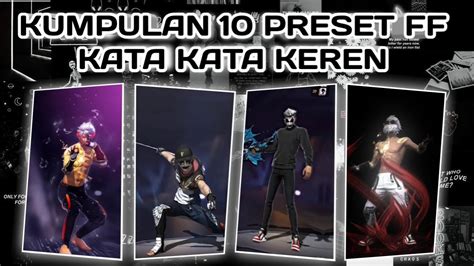 Kumpulan 10 Preset Ff Kata Kata Keren 🔖 Sound Serem Keren Sad 🎶 Viral Tik Tok Youtube