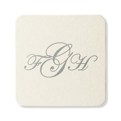 Monogrammed Coasters | Frontgate