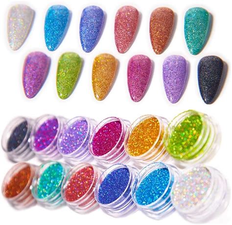 Amazon Nail Laser Glitter Fiskya Holographic Cosmetic Festival