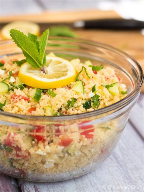 Lemon Couscous Salad A Light Refreshing Side Dish The Weary Chef