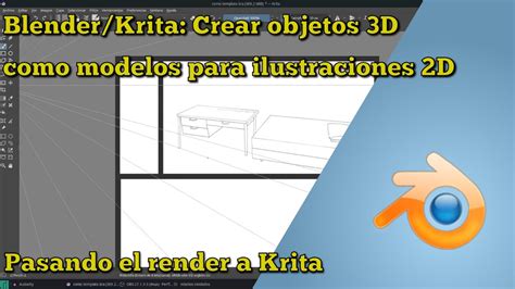 Blender Krita Crear Objetos D Como Modelos Para Ilustraciones D