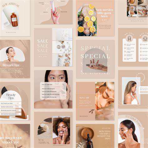 Esthetician Instagram Post Templates Skincare Social Media Etsy