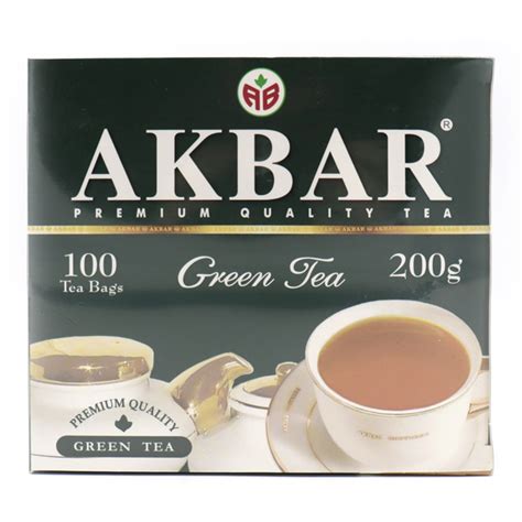 Чай Akbar Green Tea 100 пак купить с доставкой по выгодным ценам в