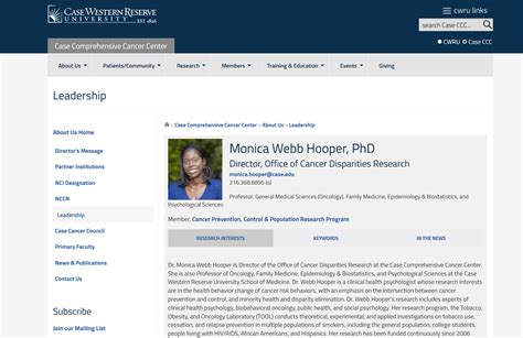 Symposium Speaker Monica Webb Hooper Phd Cleveland Institute For