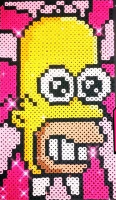 Mr Sparkle The Simpsons Homer Simpson Perler Sprite Rave Edm Kand Plur