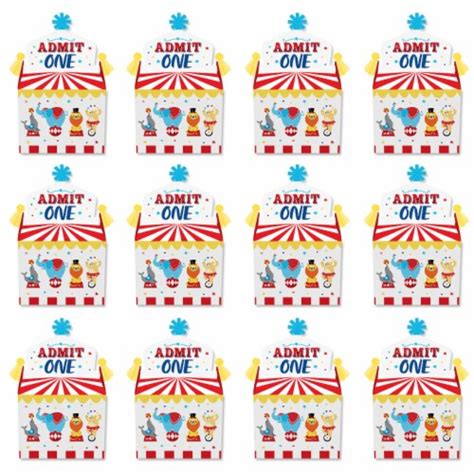 Big Dot Of Happiness Carnival Step Right Up Circus Treat Box Party