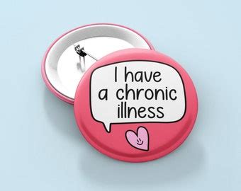 Chronically Fabulous Chronic Illness Pin Badge Button Etsy