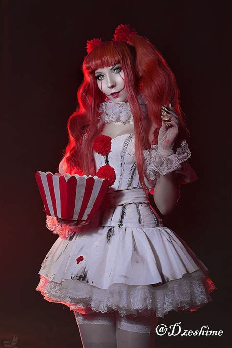 Sexy Girl Pennywise Clown It 2017 Cosplay Dress Female Clown Etsy