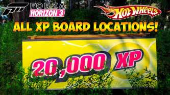 Forza Horizon 3 HOT WHEELS MAP ALL XP BOARD LOCATIONS YouTube