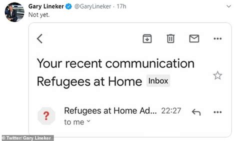 Gary Lineker Reveals Why He Is Inviting A Refugee To Come And Live In