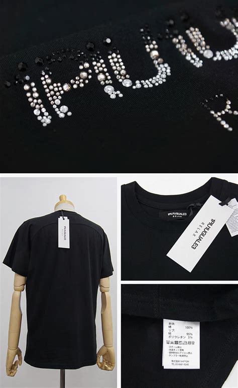 【未使用】 新品 1piu1uguale3 Relax【l】ランダムラインストーンロゴ Tシャツ グラデーション ウノピゥウノウグァーレトレ