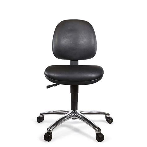 Tech Range Low Model ESD Chair With Castors Vinyl Upholstery Static