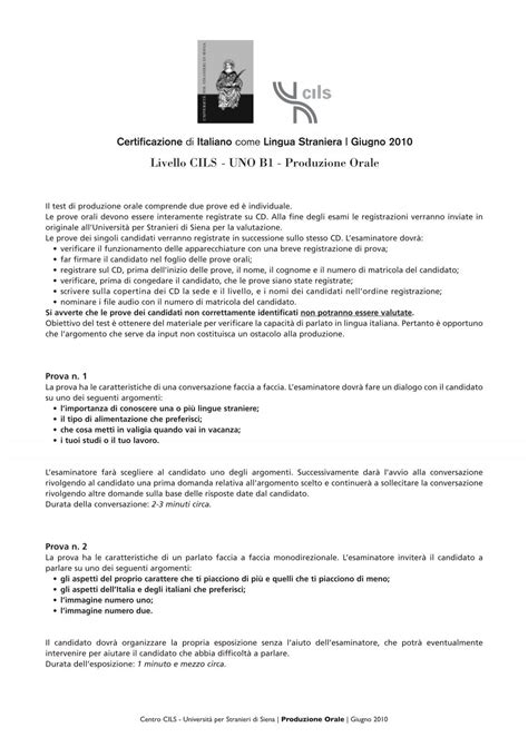 Test Livello B1 Qce N 1 Scuoleviggiu 6