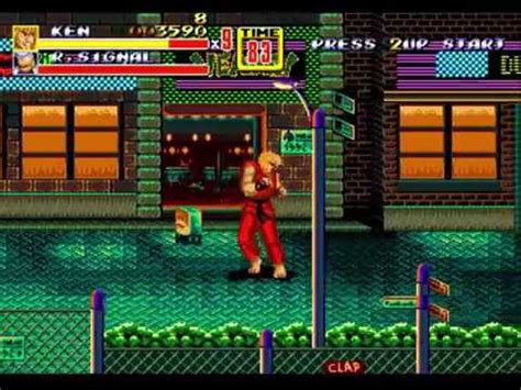 Streets Of Rage Hack Rom Street Fighter GamePlay Hardest Ken YouTube