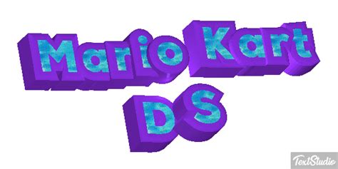 Mario Kart Ds Videogame Animated Logo Designs